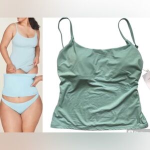 Andie Swim Longline Tank/Top Cablue Size M